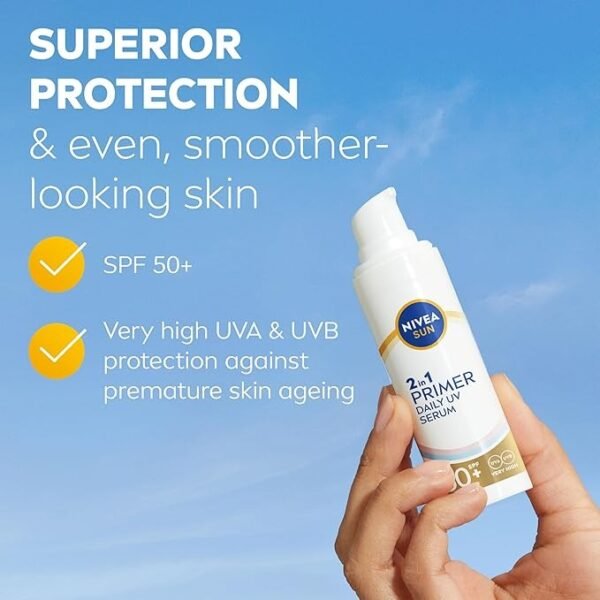 NIVEA SUN UV 2in1 Primer Daily UV Serum SPF50 - Image 4