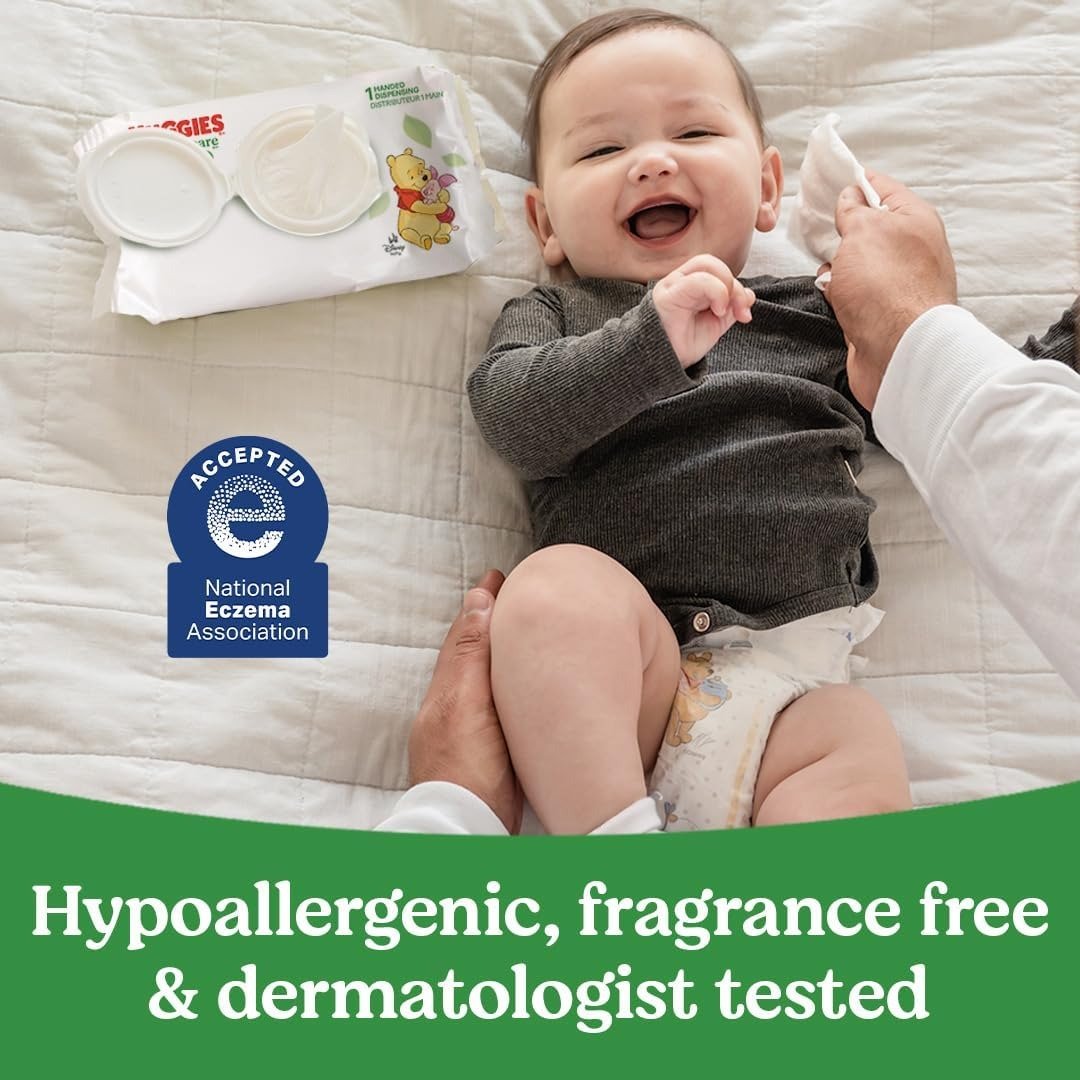 Huggies Natural Care Sensitive Baby Wipes Unscented - Image 6