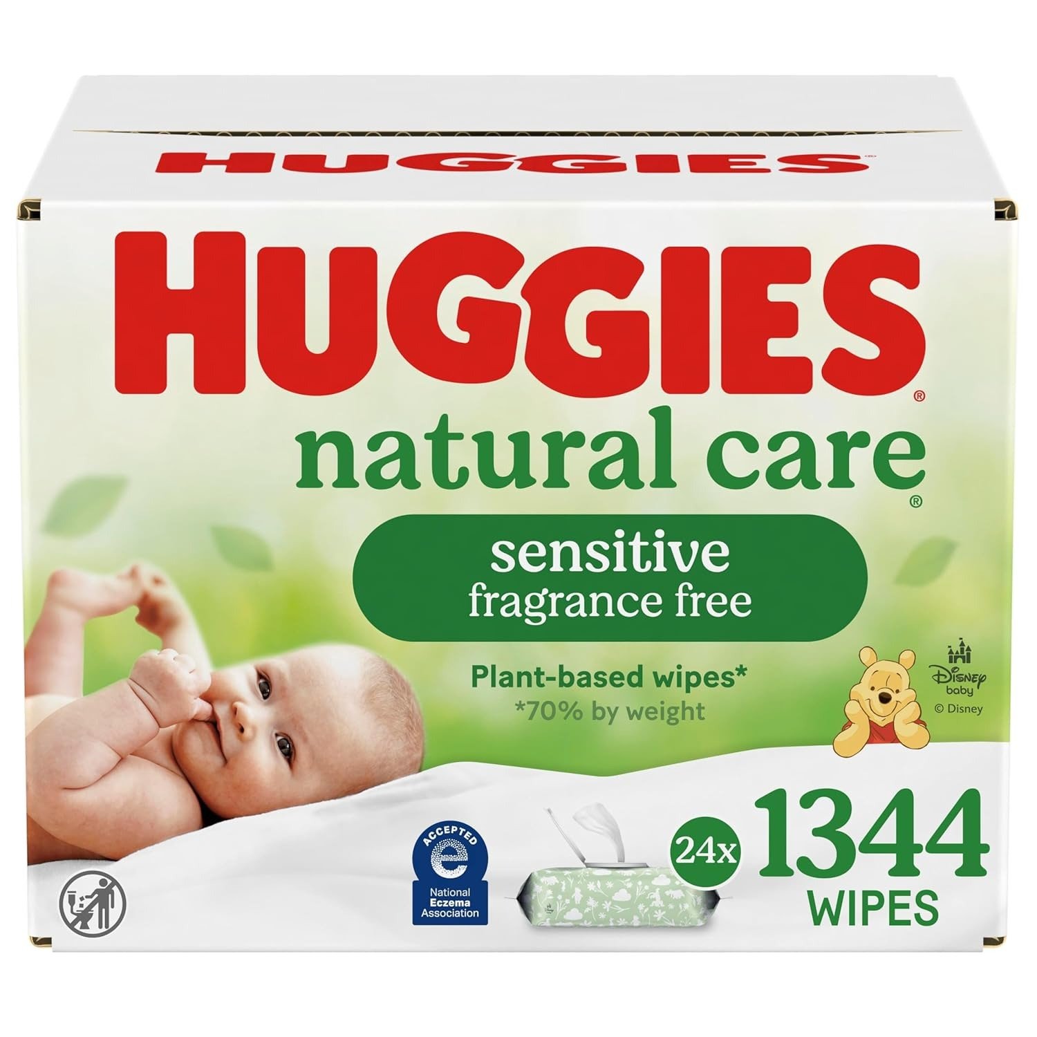 Huggies Natural Care Sensitive Baby Wipes Unscented - Image 9